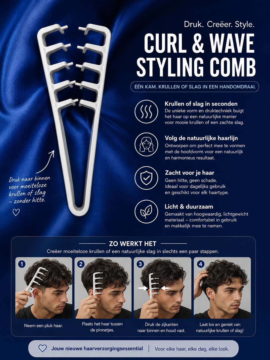De JDB Curl & Wave Comb